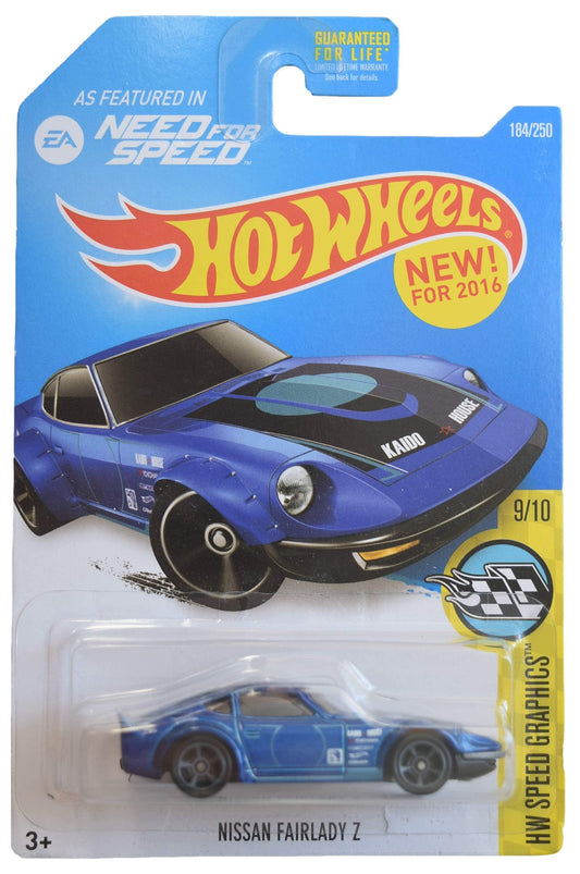 Hot Wheels Nissan Fairlady Z, [blue] 184/250 Speed Graphics 9/10