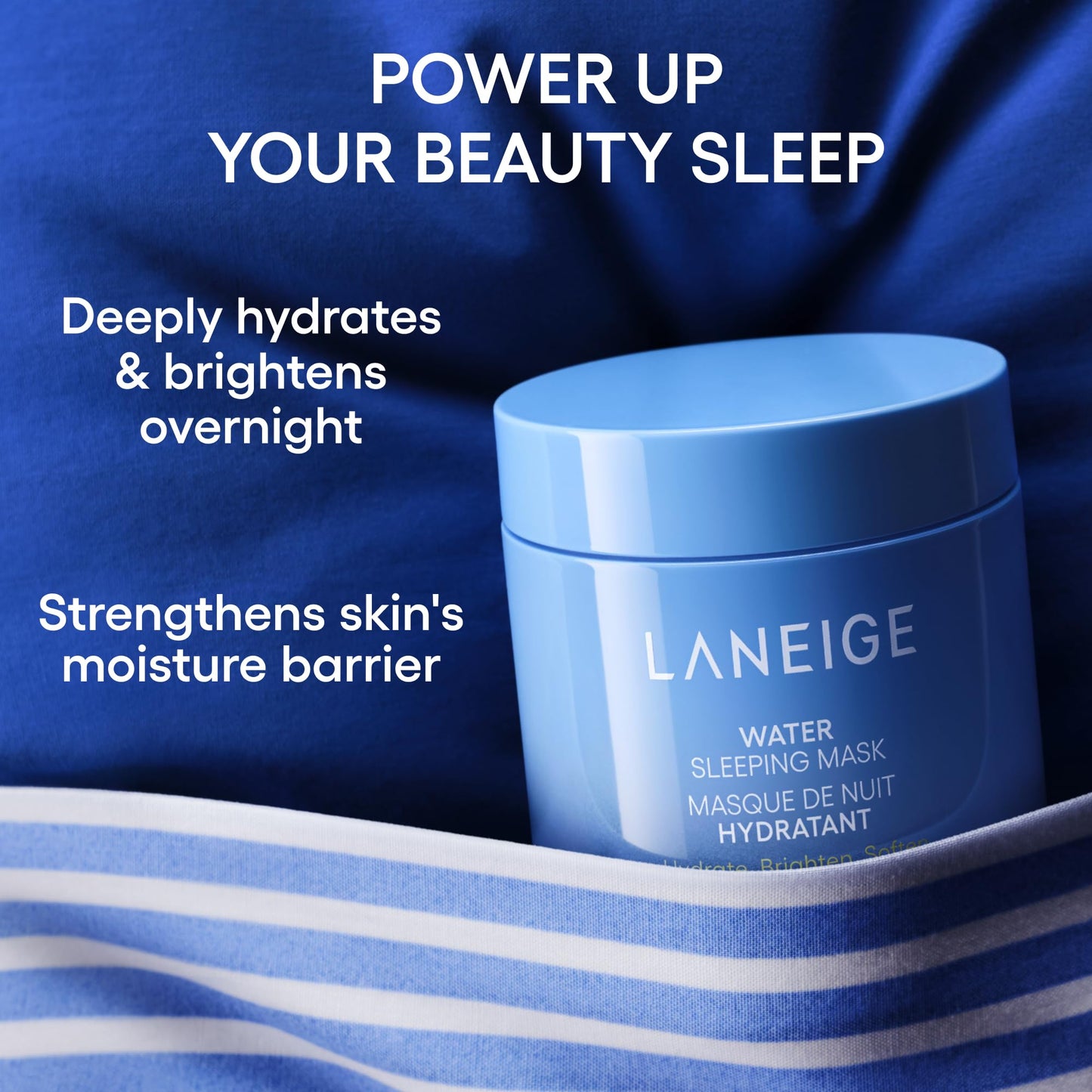 LANEIGE Water Sleeping Mask: Hydrating Korean Overnight Face Mask with Hyaluronic Acid Blend & Niacinamide, for Deep Hydration, Glowing Skin & Barrier Beauty and Personal Care LANEIGE