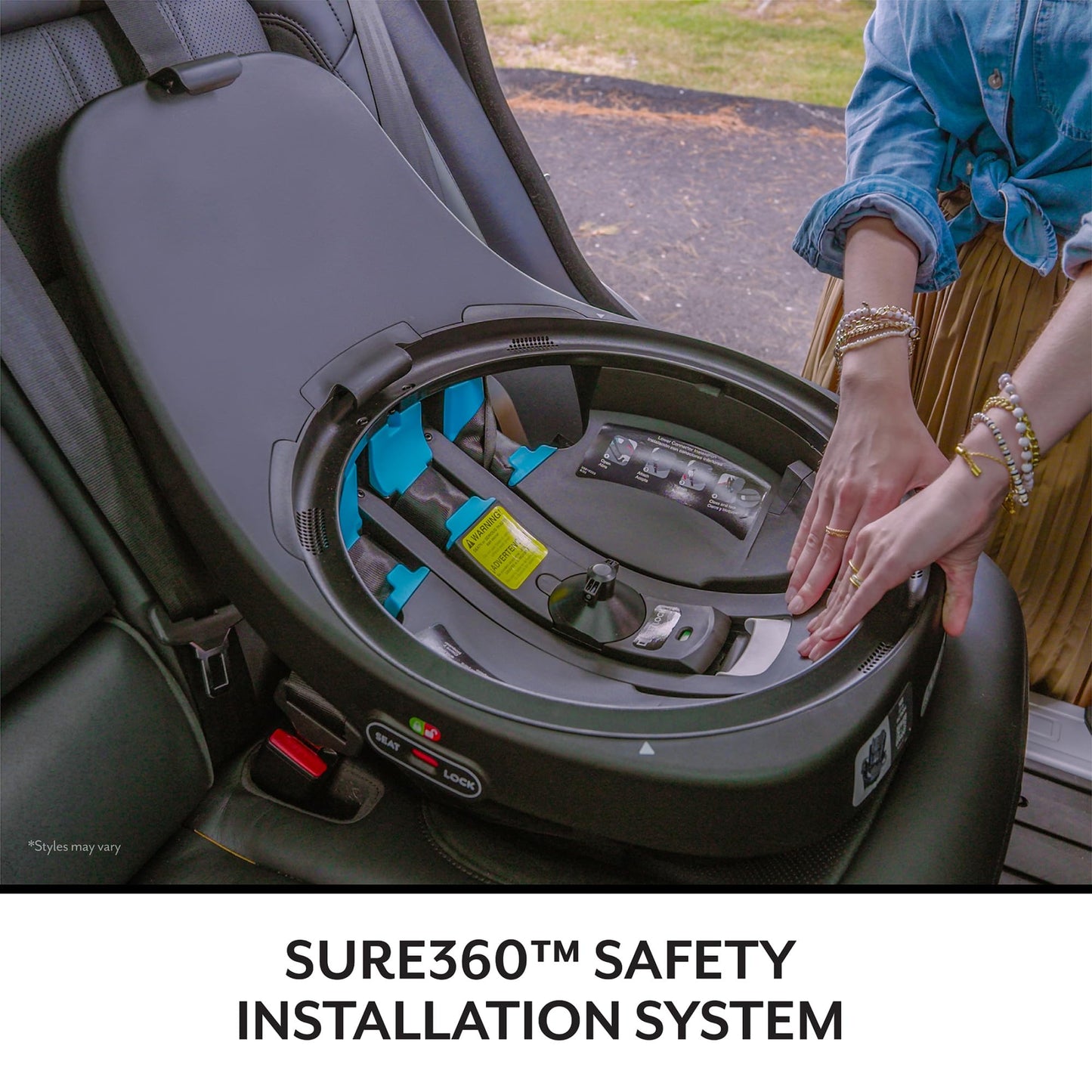 Evenflo Gold Revolve360 Extend All-in-One Rotational Car Seat with SensorSafe (Moonstone Gray)