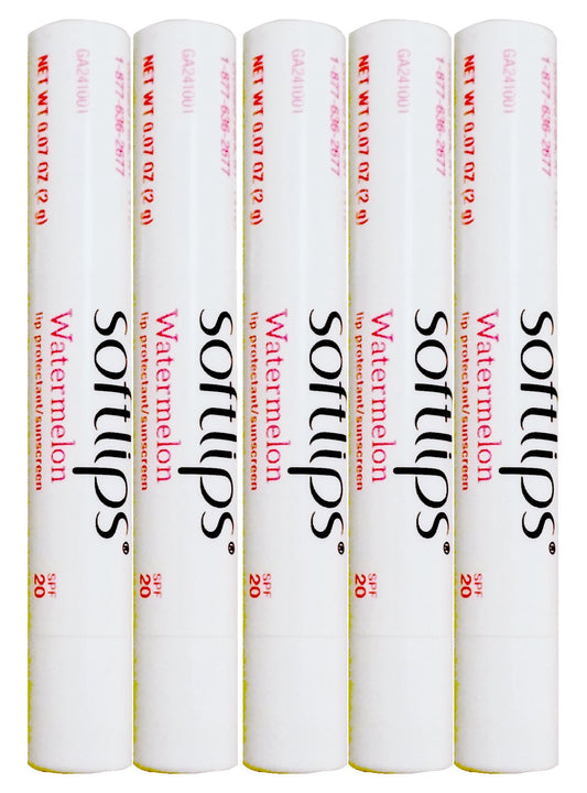 Softlips Watermelon Flavored (5 Softlips Sticks) Beauty and Personal Care SoftLips