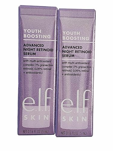 e.l.f. Youth Boosting Advanced Night Retinoid Serum Mini 0.16 fl oz 2 pack