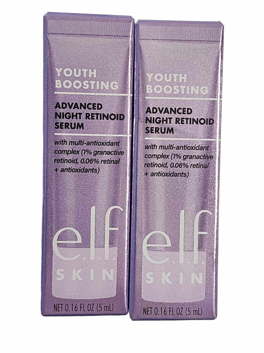 e.l.f. Youth Boosting Advanced Night Retinoid Serum Mini 0.16 fl oz 2 pack