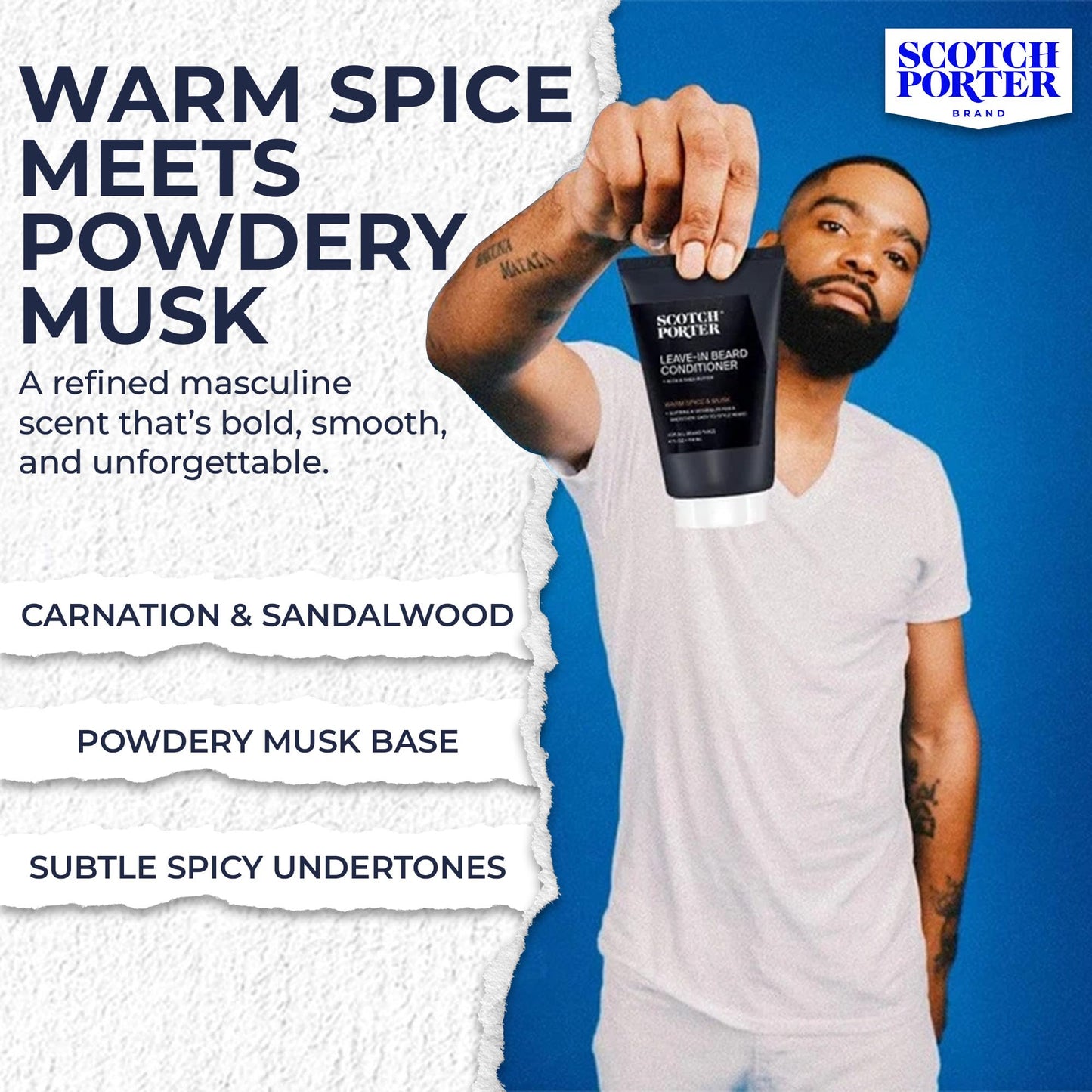 Scotch Porter Restorative Leave-In Beard Conditioner - Deep Conditioning Softener with Lightweight Feel, Reduces Frizz & Provides Long-lasting Beauty and Personal Care Scotch Porter