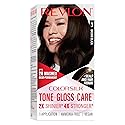 Revlon ColorSilk Tone + Gloss + Care Demi Permanent Hair Color, Dye Kit with Leave-In Scalp and Haircare Serum, 2x Shinier, 4x Stronger, 3 Brown