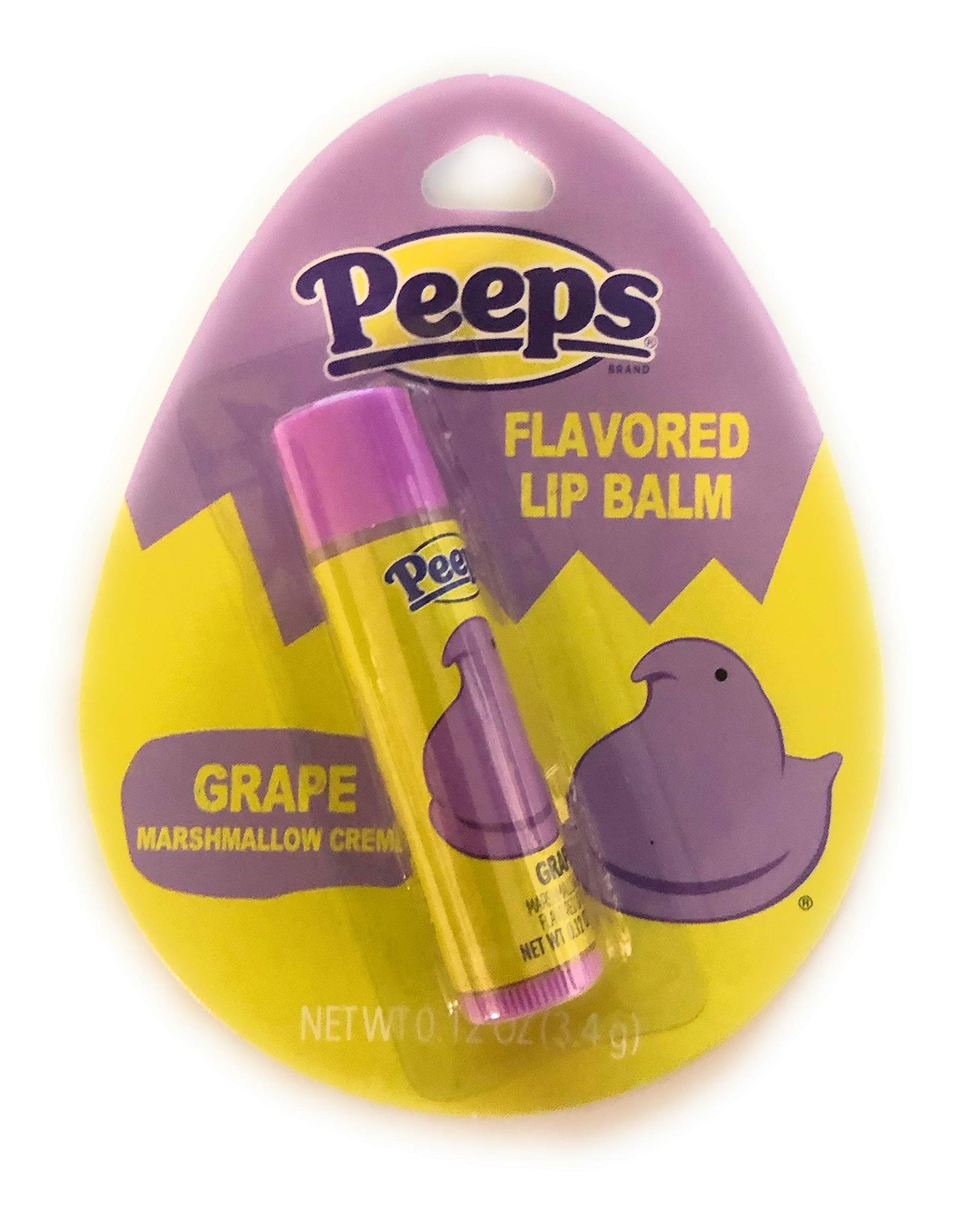 Peeps (1) Easter Candy Flavored Lip Balm - Grape Marshmallow Creme - Net Wt. 0.12 oz / 3.4 g Beauty and Personal Care Taste Beauty