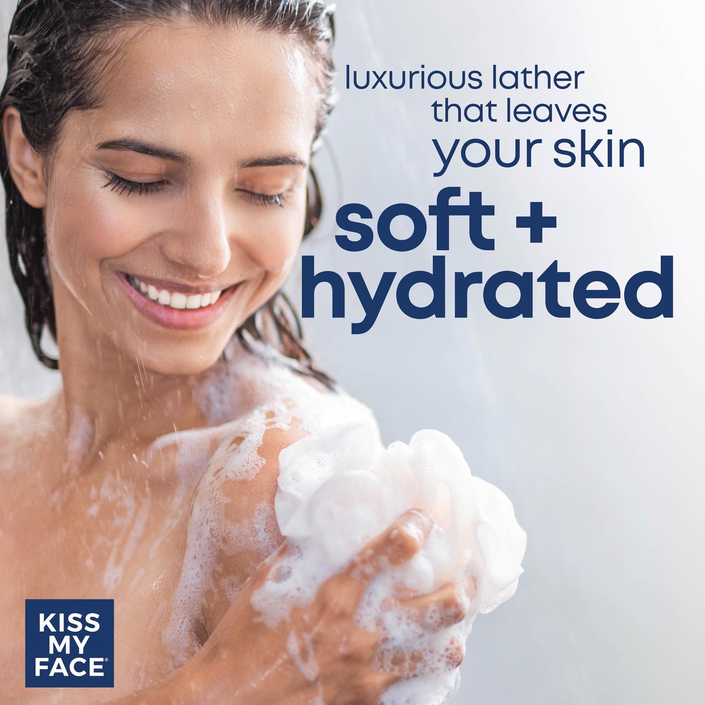 Kiss My Face De-Stress 2-in-1 Body Wash & Bath Soak Lavender + Ylang Ylang - Vegan Body Wash - 16 oz Bottle with Pump (Lavender & Ylang Ylang, Pack Beauty & Personal Care Kiss My Face