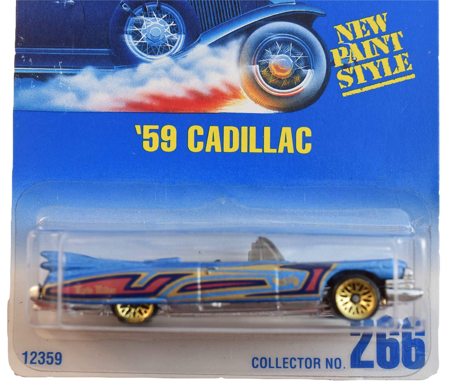 Hot Wheels '59 Cadillac #266 [Gold Wire Wheels], Blue