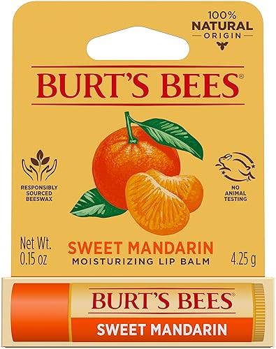 Burts Bees Sweet Mandarin Moisturizing Lip Balm Unisex 0.15 oz
