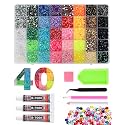 Skiennix Bedazzling Kit with Rhinestones and Tools, 32,000 PCS 40 Colors 3mm Resin Flatback Gems for Jelly Rhinestones with B7000 Glue,Bedazzler Kit Beauty & Personal Care Skiennix