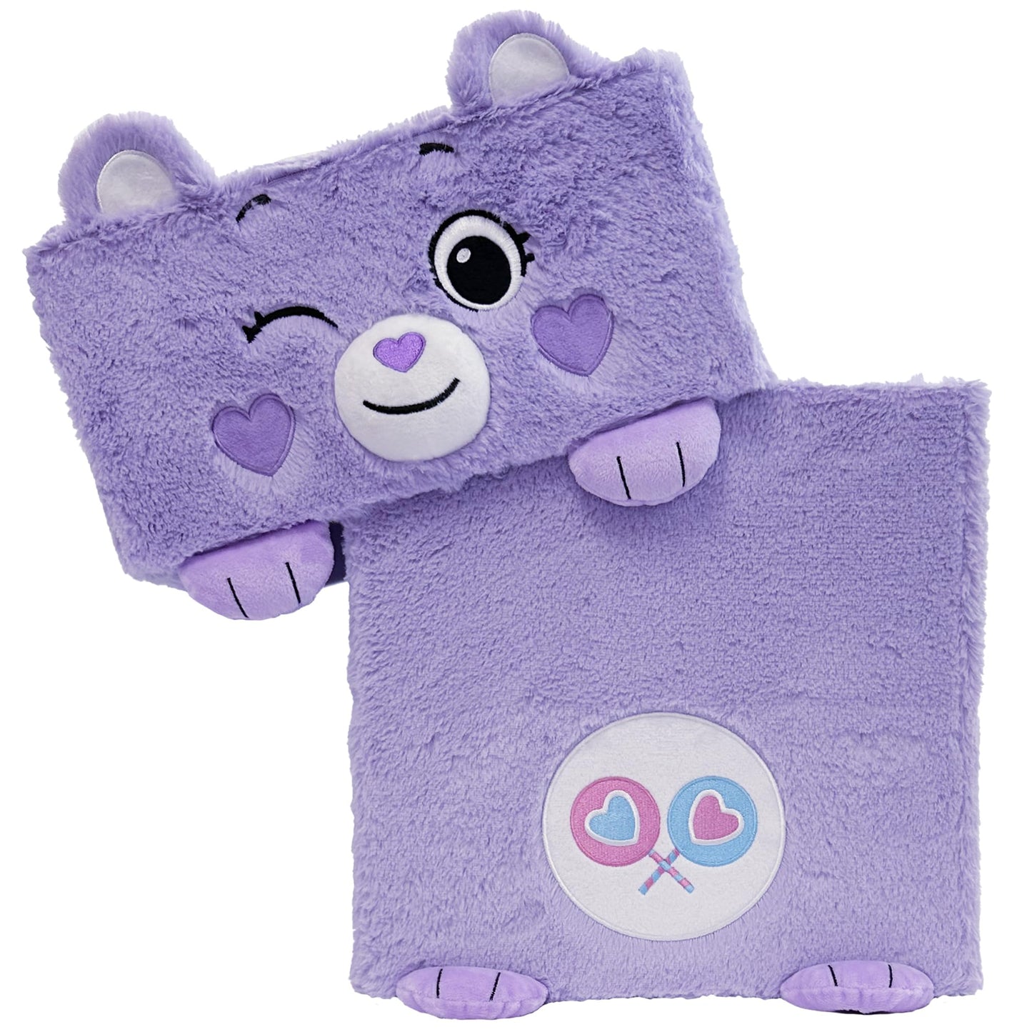 Happy Nappers Care Bears: Storables 12" Box - Share Bear - Purple Character Themed Bin, Fabric Storage Container, Opening Top Lid, Holds Toys Books…