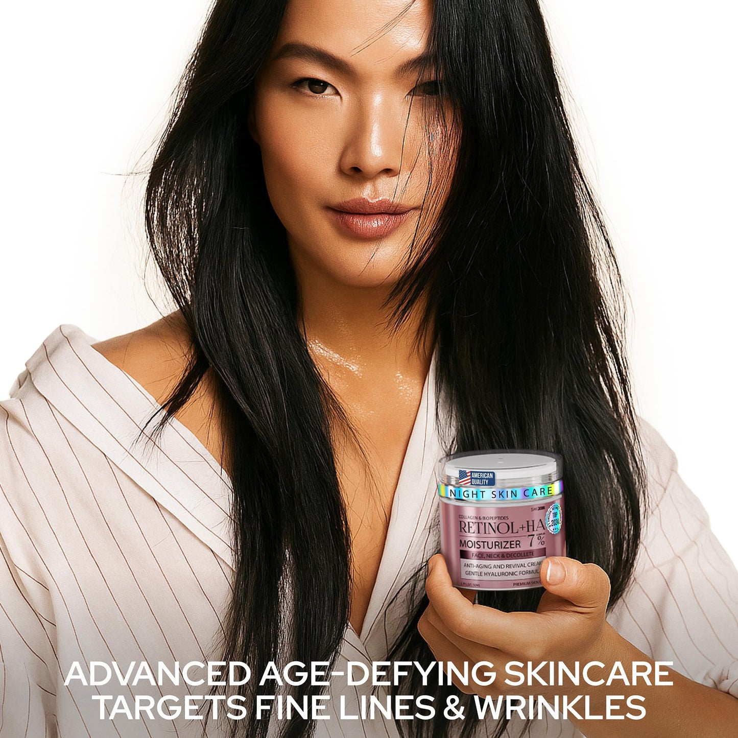 Retinol Face Cream - Premium Anti-Aging Moisturizer w/Collagen, Hyaluronic & Centella for Youthful Radiance - Firming, Tightening & Hydrating Skincare