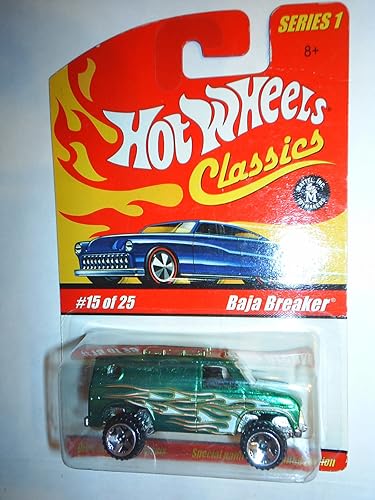Hot Wheels Classic Series 1: Baja Breaker #15 of 25 1:64 Scale Collectible Die Cast Car with a Special Spectraflame Paint