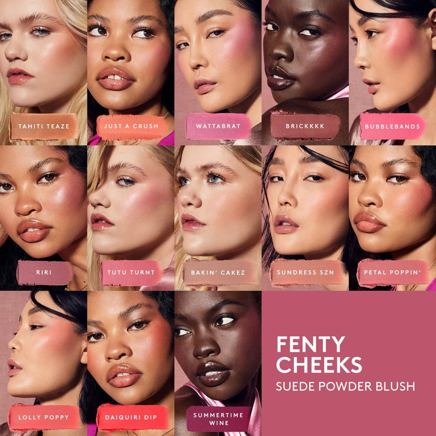 Suede Powder Blush in Lolly Poppy by Fenty Beauty