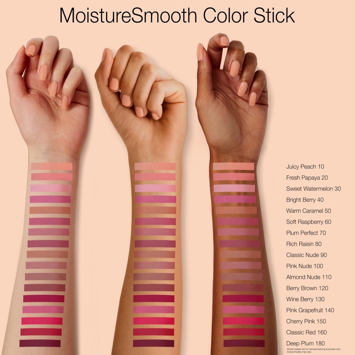 Neutrogena MoistureSmooth Color Stick for Lips, Moisturizing and Conditioning Lipstick with a Balm-Like Formula, Nourishing Shea Butter and Fruit