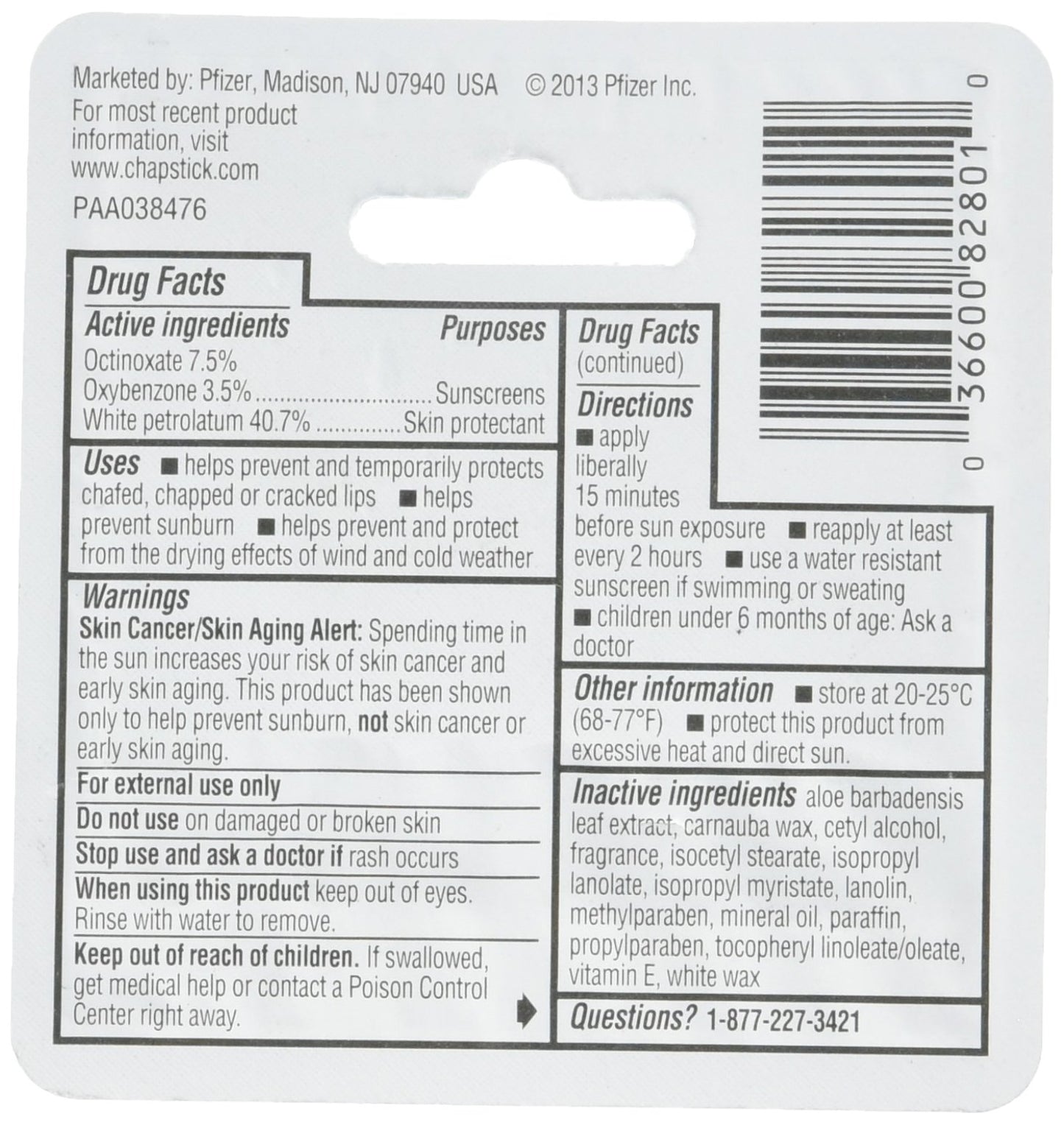 ChapStick Skin Protection Sunscreen Moisturizer, Original SPF 12 0.15 oz (Pack of 2)