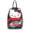 Hello Kitty Mini Backpack Kawaii Bag for Toddler Girls - Kids’ School Travel Bag - Girl’s Fashion Accessory (Black/Red)