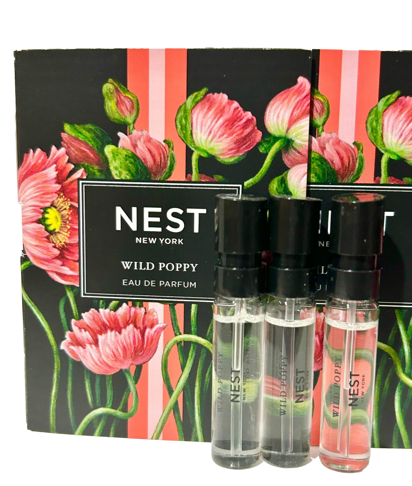 NEST Wild Poppy Sample Perfume Parfum 1.5 ml / 0.05 fl.oz - Vial Spray Set of 3 Vials (2325)