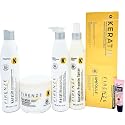 Firenze Professional Keratin Kit: Shampoo 10.1fl oz, Mask 13.5 Fl oz, Intense Conditioning complex 10.1 Fl oz, Protein Spray 10.1 Fl Oz & Keratin