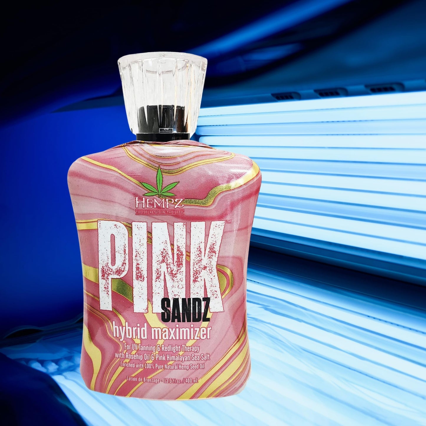 Hempz Pink Sandz Hybrid Maximizer for UV Tanning & Redlight Therapy 13.5oz