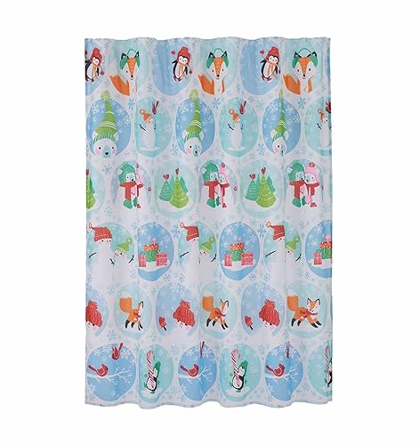 St. Nicholas Square - Friends Characters Fabric Shower Curtain