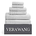Vera Wang - Bath Towels, Super Soft 100% Cotton Towel Set, Highly Absorbent with a Medium-Weight Plush Feel, Low Linting & Fade Resistant Bathroom…