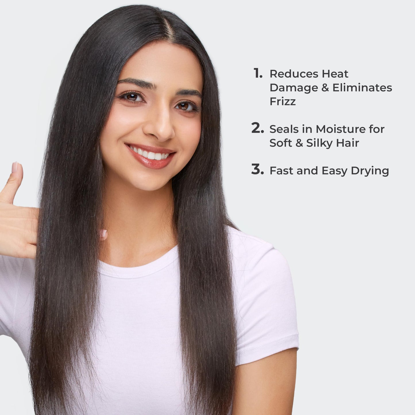 KISS 1875 Watt Pro Tourmaline Ceramic Hair Dryer, Styling Edition, 3 Heat Settings, 2 Speed Settings, Cool Shot Button, 7 Blow Dryer Accessories