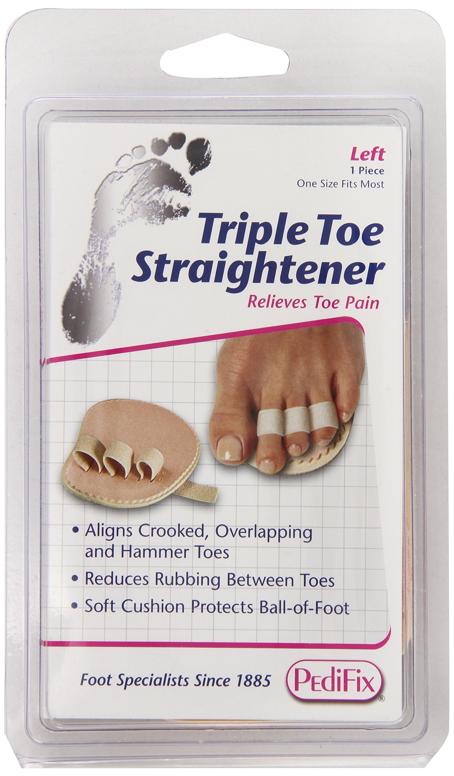 PediFix Triple Toe Straightener, Left Foot Beauty & Personal Care Pedifix