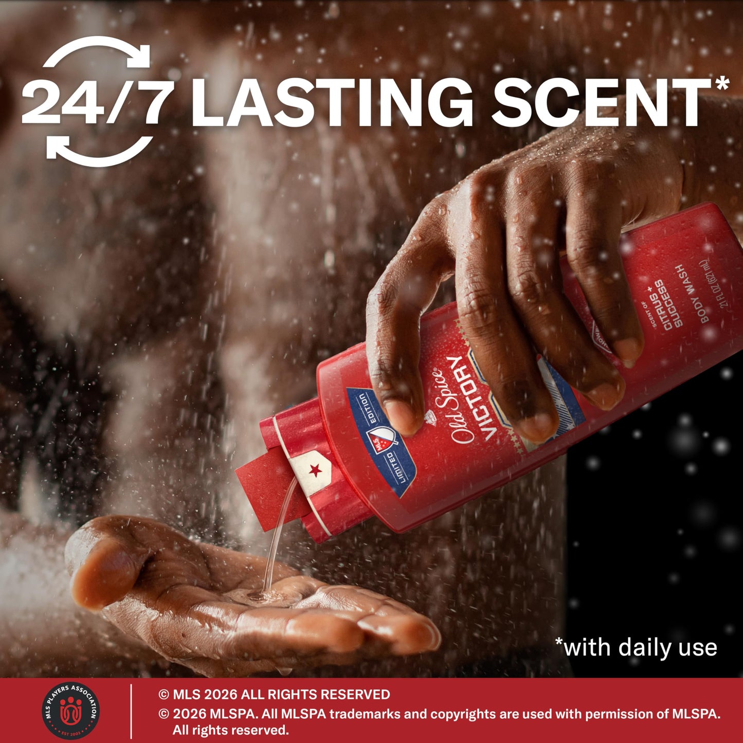 Old Spice Body Wash for Men, MLS Victory, Long Lasting Scent, Freshness that Lasts All Day, Cleanse & Refresh Skin, Limited Edition, Citrus + Success Beauty and Personal Care Old Spice