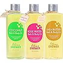 Autumn Shower Bath and Body Oil with Sweet Almond Jojoba, Shea Butter, Rose Water, Coconut Bath Oils Mother's Day Gift for Women, Multiuse Oil
