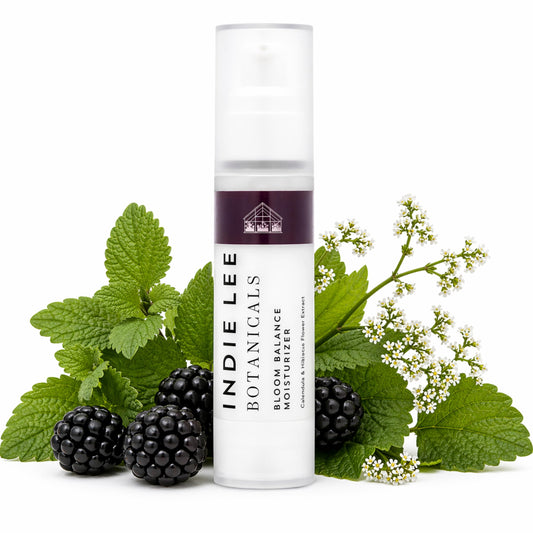 Bloom Balance Lightweight Face Moisturizer - Hydrating Clean Daily Moisturizer with Botanical Extracts | Non-Greasy Cream for Balanced, Radiant Skin |