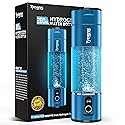 Portable Hydrogen Water Bottle Generator: 280ML Water lonizer Machine with 5800PPB+,SPE/PEM Technology,5/10min,Rechargeable Aquahealth Hydrogen