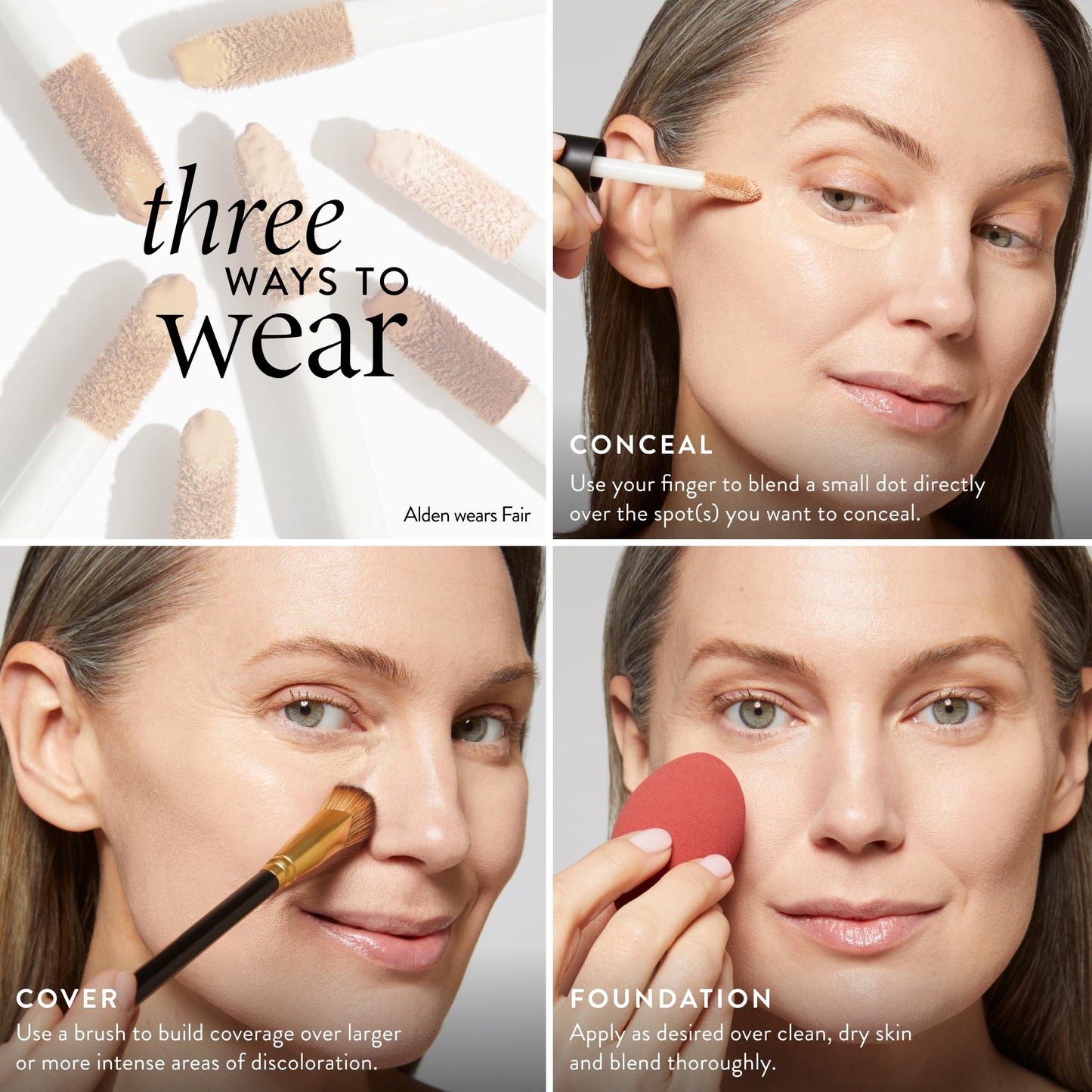 LAURA GELLER NEW YORK The Ideal Fix Concealer - Tan - Buildable Medium to Full Coverage Liquid Concealer - Covers Under Eye Dark Circles & Blemishes
