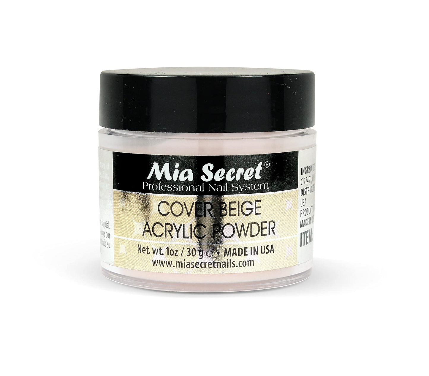MIA SECRET Nails 1 Ounce COVER BEIGE-1 piece Beauty & Personal Care Mia Secret