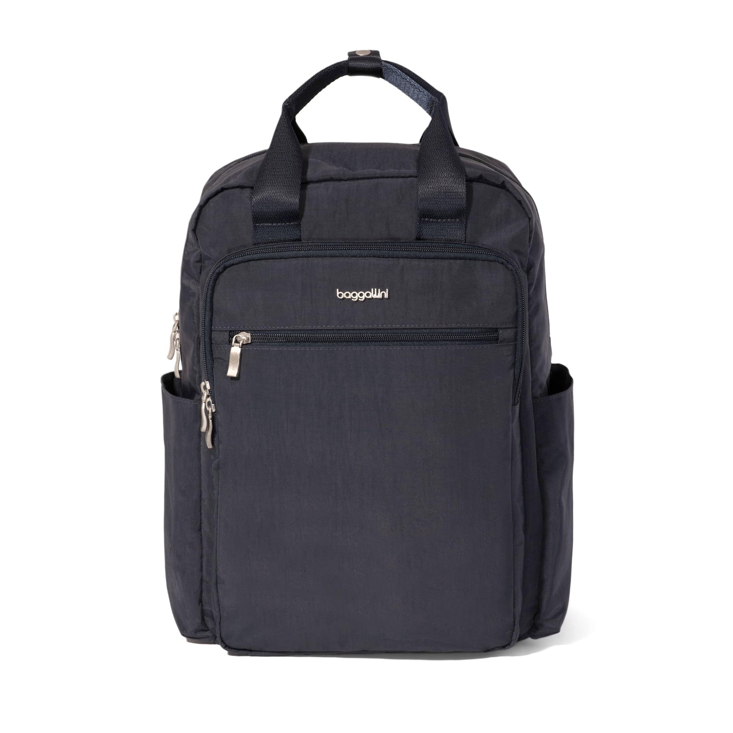 Baggallini Commuter Laptop Backpack - Lightweight 15x11 Travel Backpack w/RFID & Luggage Sleeve