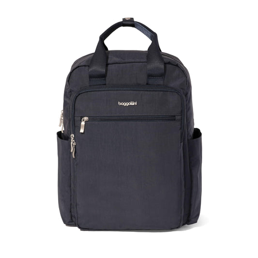 Baggallini Commuter Laptop Backpack - Lightweight 15x11 Travel Backpack w/RFID & Luggage Sleeve