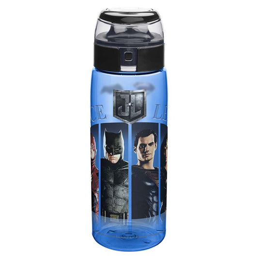 Zak Designs JLMA-K950 DC Comics Justice League Movie BPA Free Water Bottle with Loop 25 Ounce, Multicolor, Single