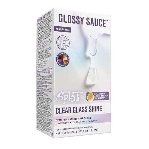 Splat Glossy Sauce Demi-Permanent Clear Gloss Hair Color