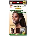 BT Luxury Spandex Cap for Dreadlocks & Braids - w/Open Back Option (US, Alpha, One Size, Big, Brown Open Back)