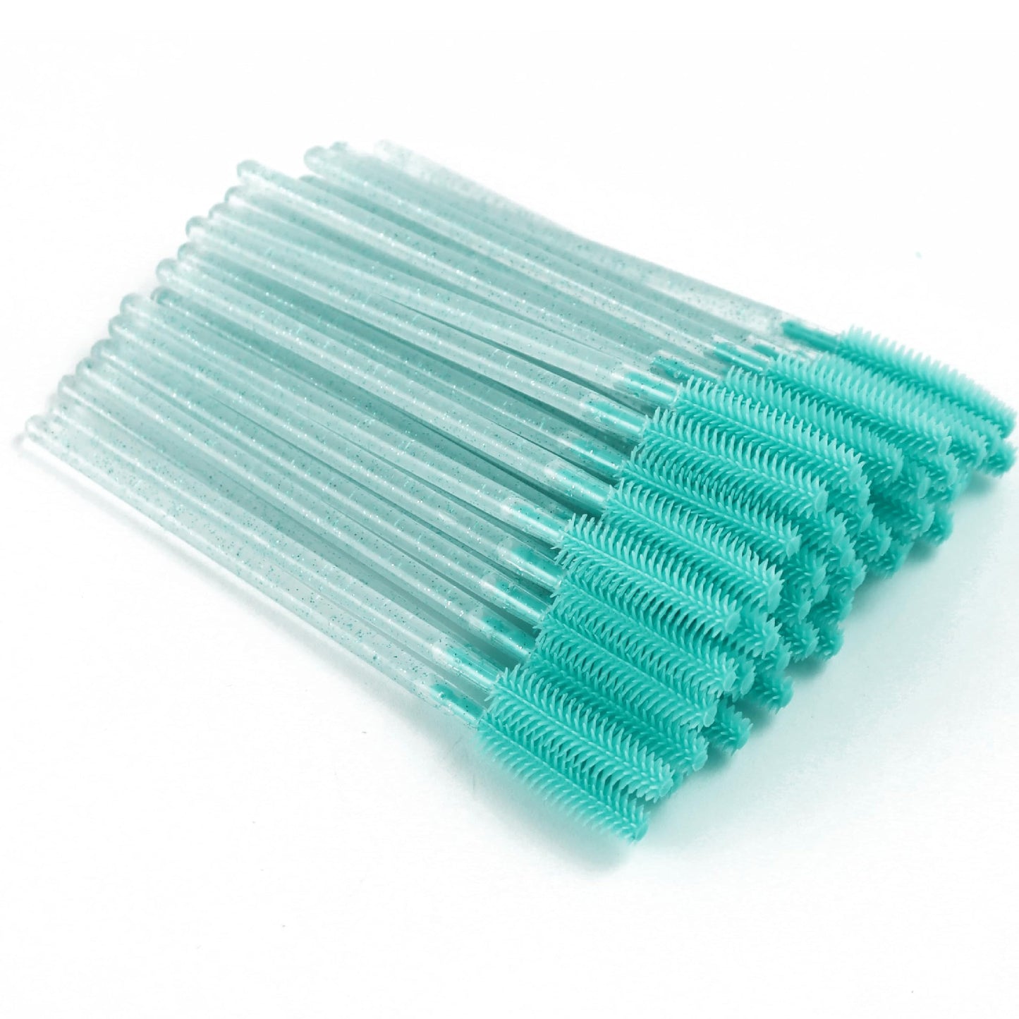 Apothie 50 Pieces Silicone Disposable Mascara Eyelash Wands - Eyebrow & Lash Extension Spoolie Brushes, Comb Separator, Microblading Tool, Applicator