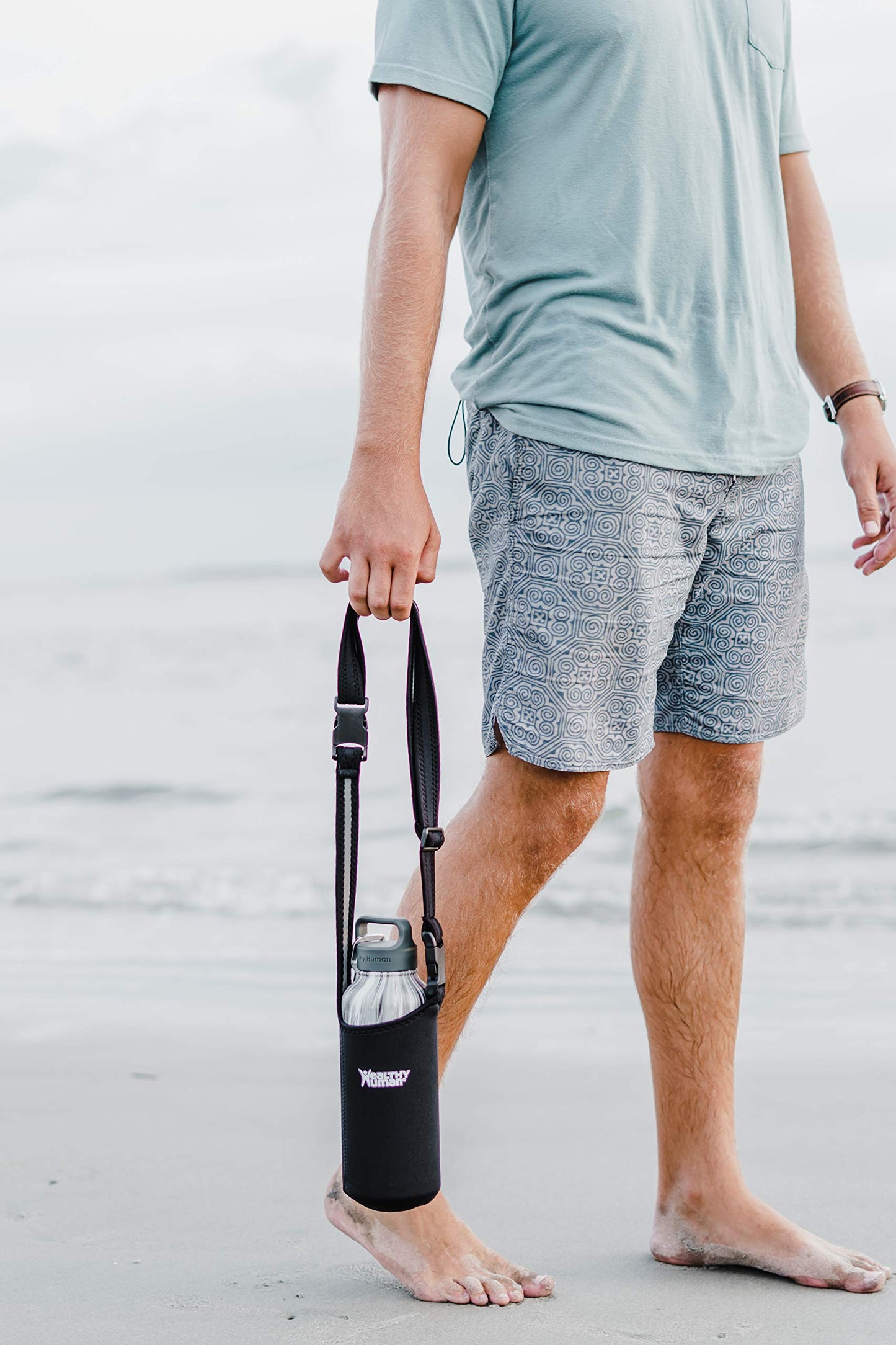 Healthy Human Water Bottle Take Me With U Sling - Large, Black