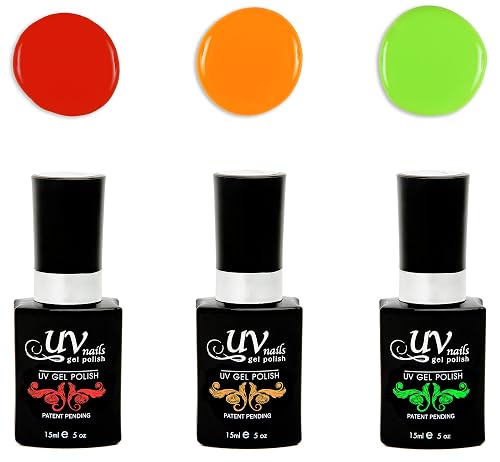 UV-Nails Athena Set of 3 UV or LED gel polish Beauty & Personal Care UV-NAILS