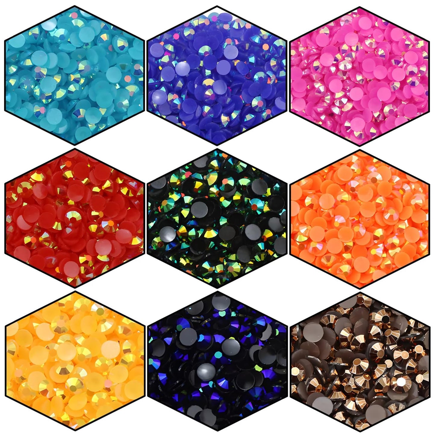 720 Pcs SS30 6mm Flatback Rhinestones for Nails Art Crafts Glitter Round Shine Gems AB Crystals DIY Clothes Shoes ?Light Blue AB? Beauty and Personal Care Laviyo