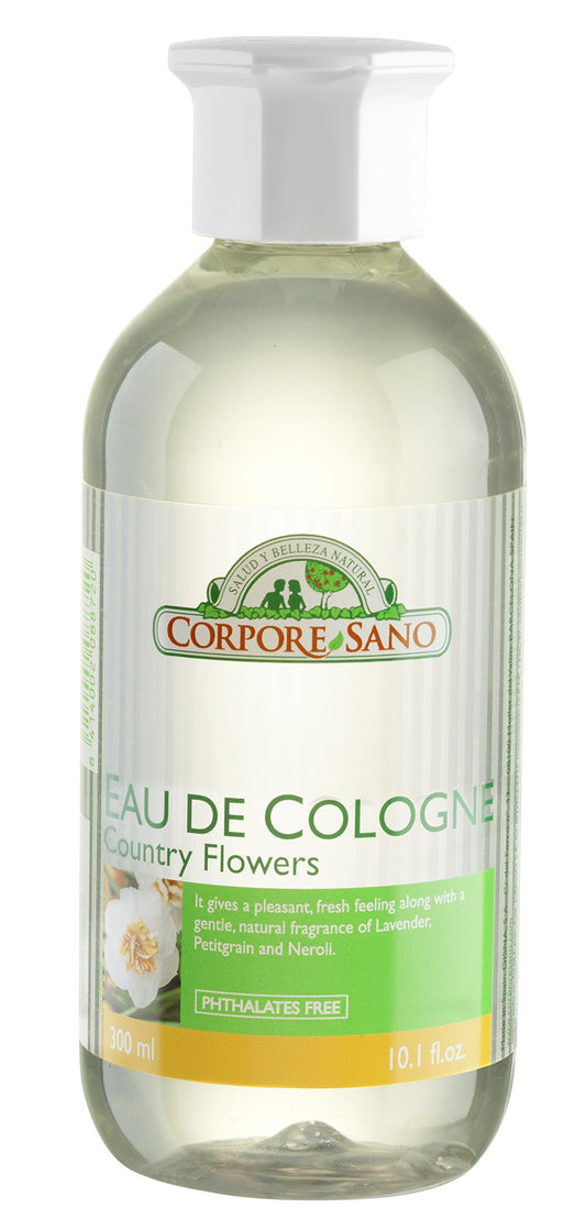 Corpore Sano Eau de Cologne Country Flowers with essential oils-Lavender, Petitgrain & Neroli-Imported from Spain-300 ml/10.1 fl oz Beauty & Personal Care Corpore Sano