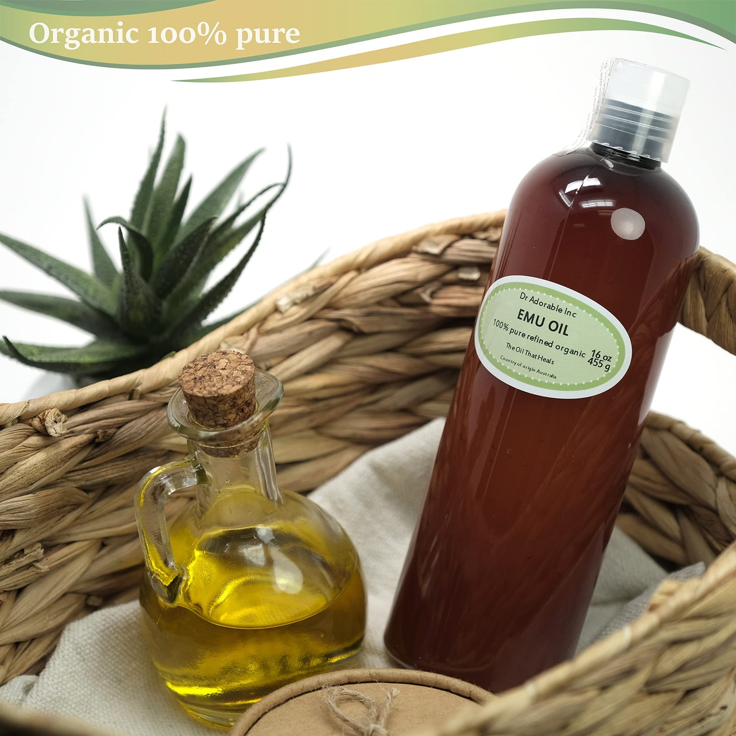 Dr Adorable - 16 oz - Creamy Emu Oil - 100% Pure Natural Organic