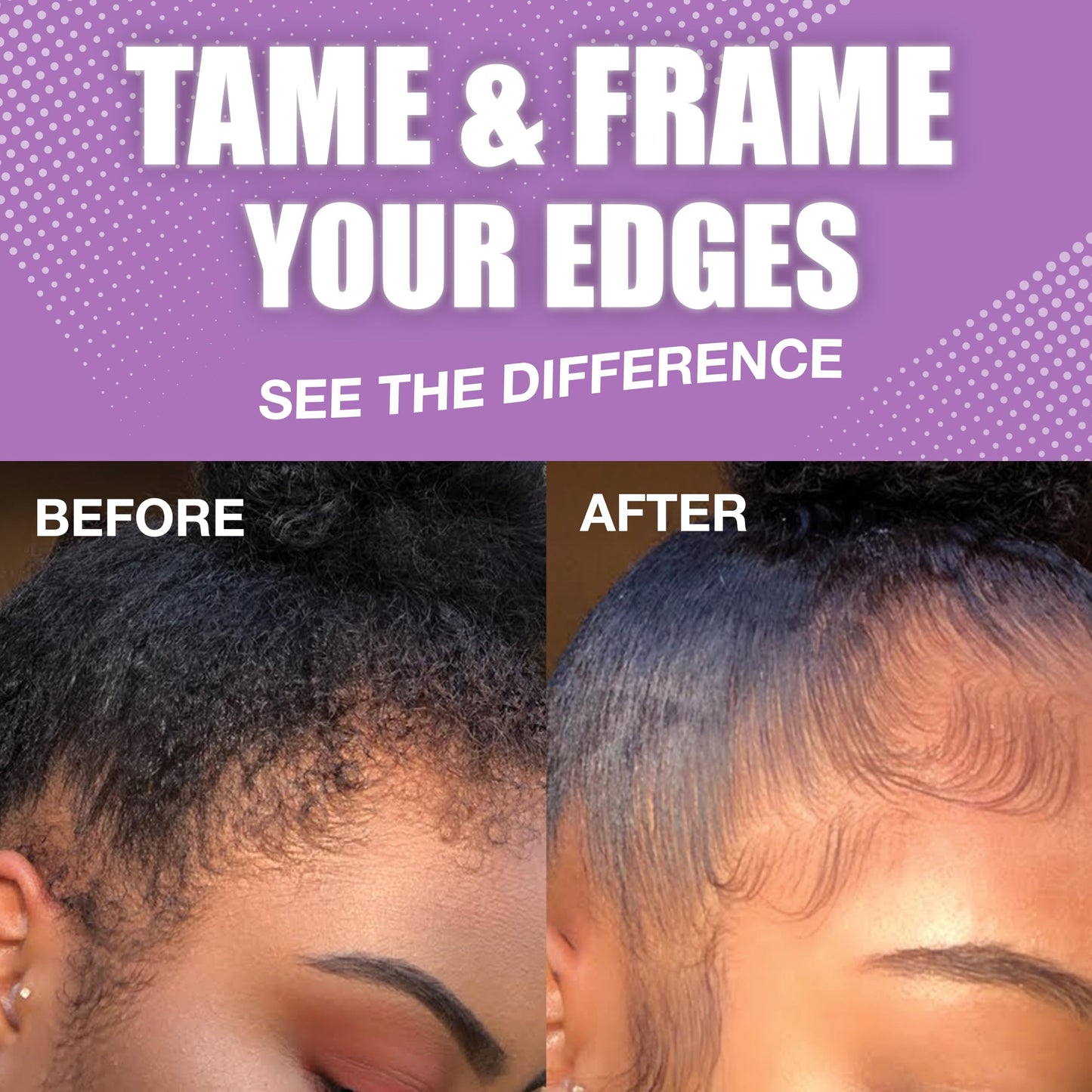 EBIN NEW YORK 24 Hour Edge Tamer - Extreme Firm Hold (6.09oz/ 180ml) - No Flaking, White Residue, Shine and Smooth texture with Argan Oil and Castor