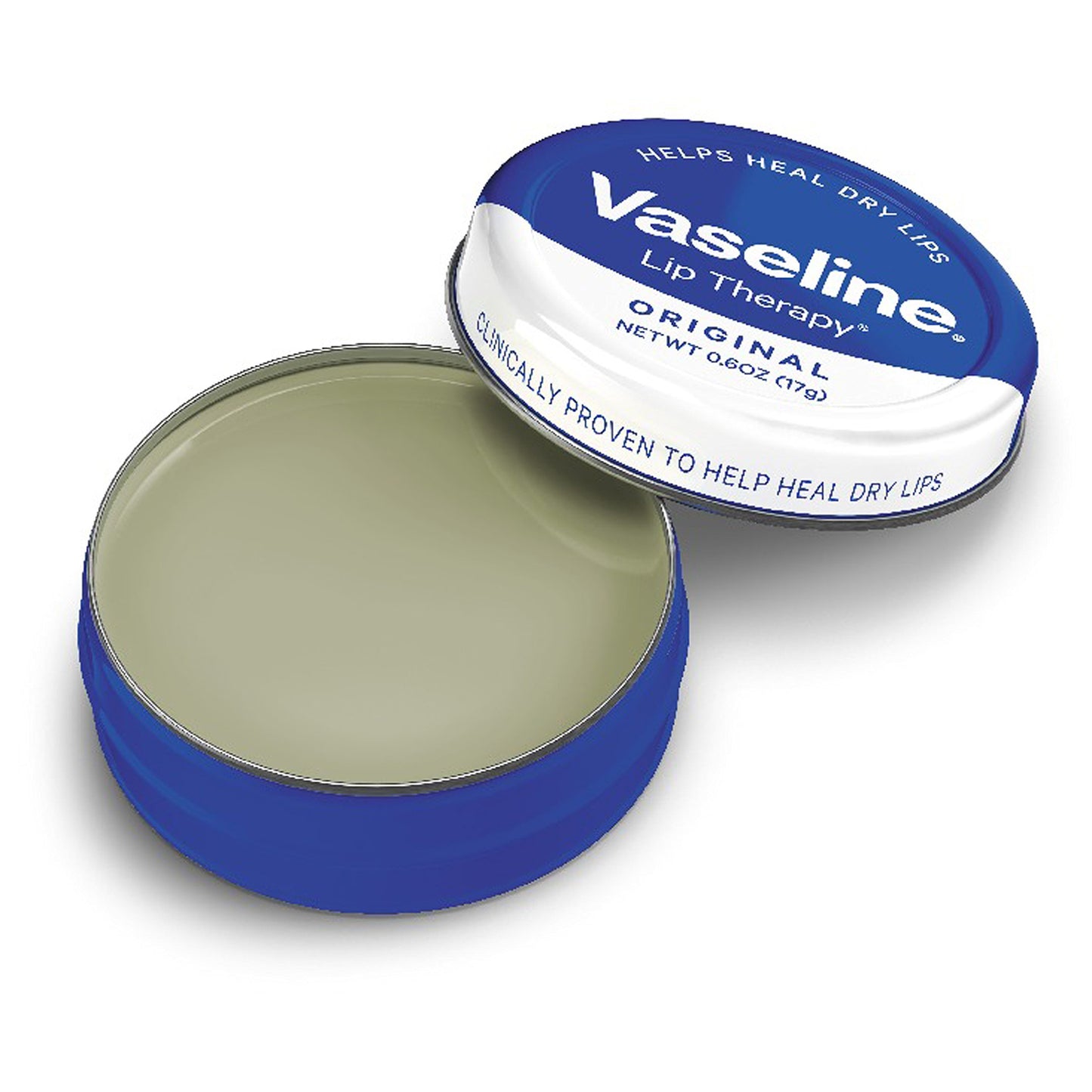 Vaseline Lip Therapy Lip Balm Tin, Original, 0.6 oz, Rose