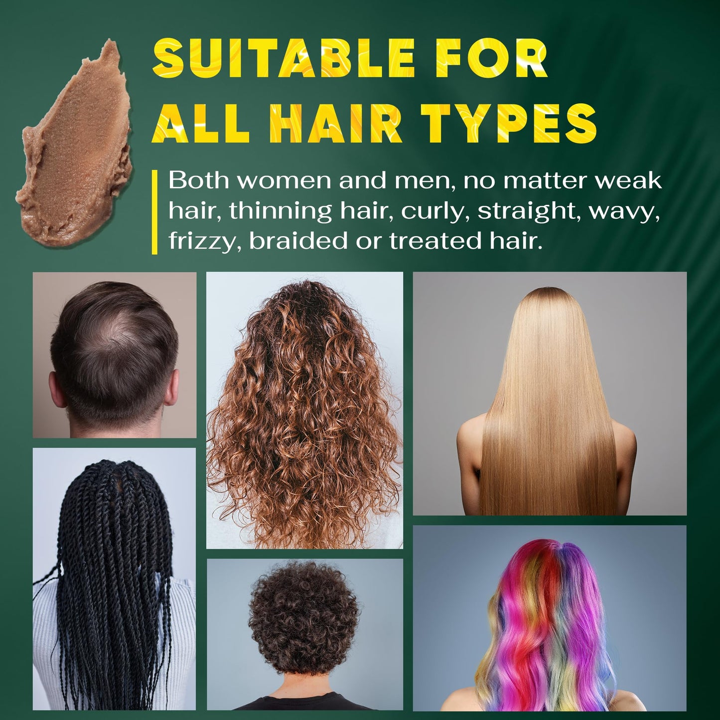 BRIGHTJUNGLE Raw Batana Oil for Hair Growth - Hair & Scalp Oil for Thickness & Shine - Men & Women - 100% Pure, Organic, Cold-Pressed 5.3oz (150g)