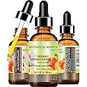 Botanical Beauty ORGANIC APRICOT KERNEL OIL Australian. 100% Pure Virgin Unrefined Cold Pressed Carrier Oil 2 oz- 60 ml. For Face, Hair, Body, Nails