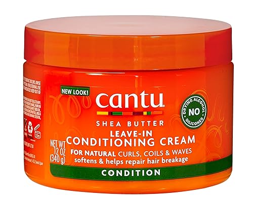 Cantu Shea Butter for Natural Hair Leave in Conditioning Cream, 12 Ounce