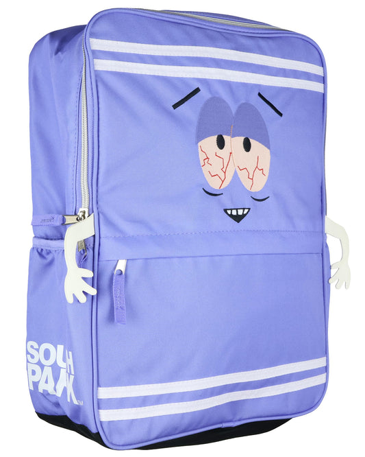 INTIMO South Park Towelie Embroidered Face Design Backpack Tech Sleeve Laptop Travel Book Bag